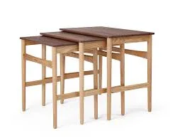 Nesting Tables – Set of 3 (Oak) — Walnut Edition