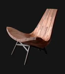 Wooden Accent Chair – Tapered Legs — Maple Edition