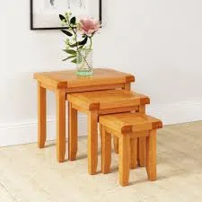 Nesting Tables – Set of 3 (Oak) — Maple Edition
